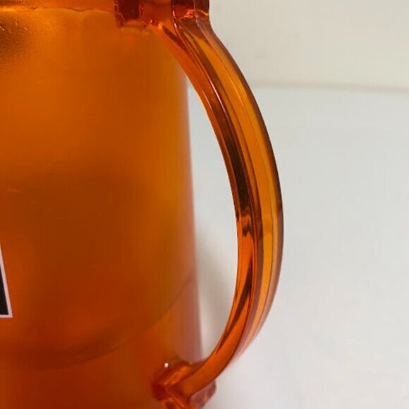Harley-Davidson Frosty Freezer Mug Orange Plastic Double Wall Beer Stein - Picture 3 of 9